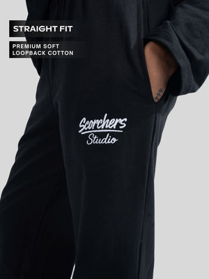 Black Straight Fit SweatPant