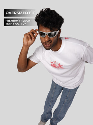 White AG Oversized T-Shirt