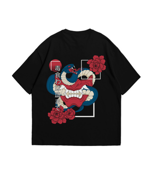 Black Oni Mask Oversized T-Shirt