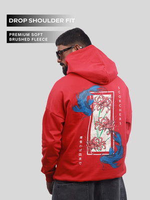 Red Higanbana Oversized Hoodie