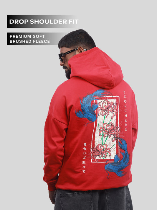 Red Higanbana Oversized Hoodie