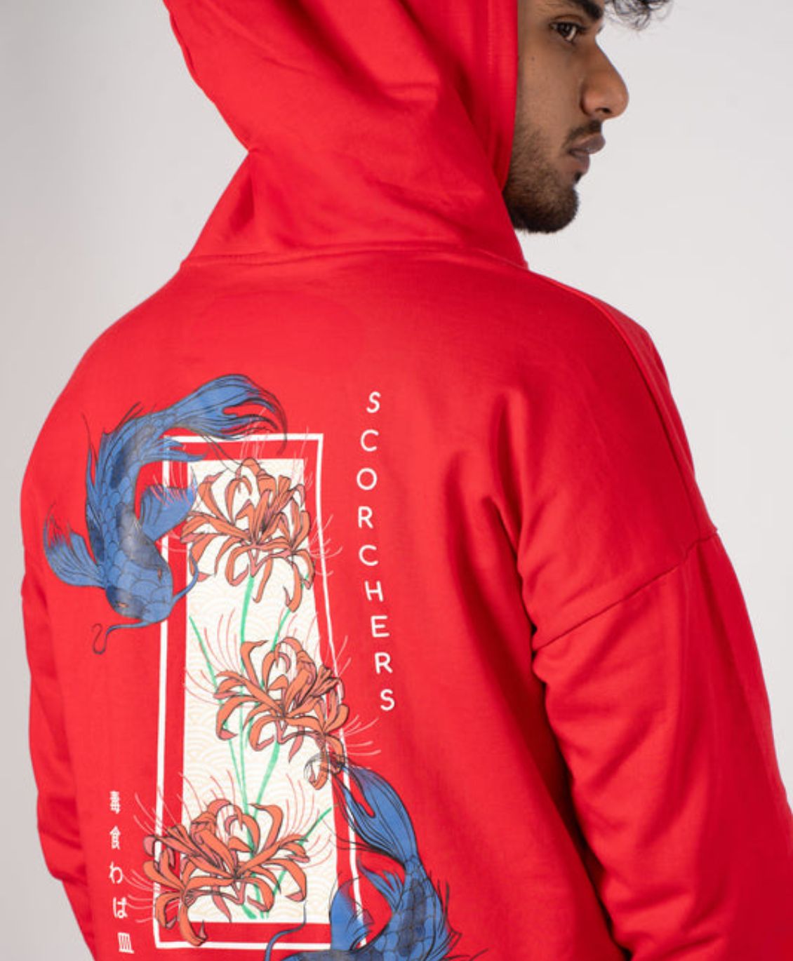 Red Higanbana Oversized Hoodie