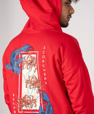 Red Higanbana Oversized Hoodie