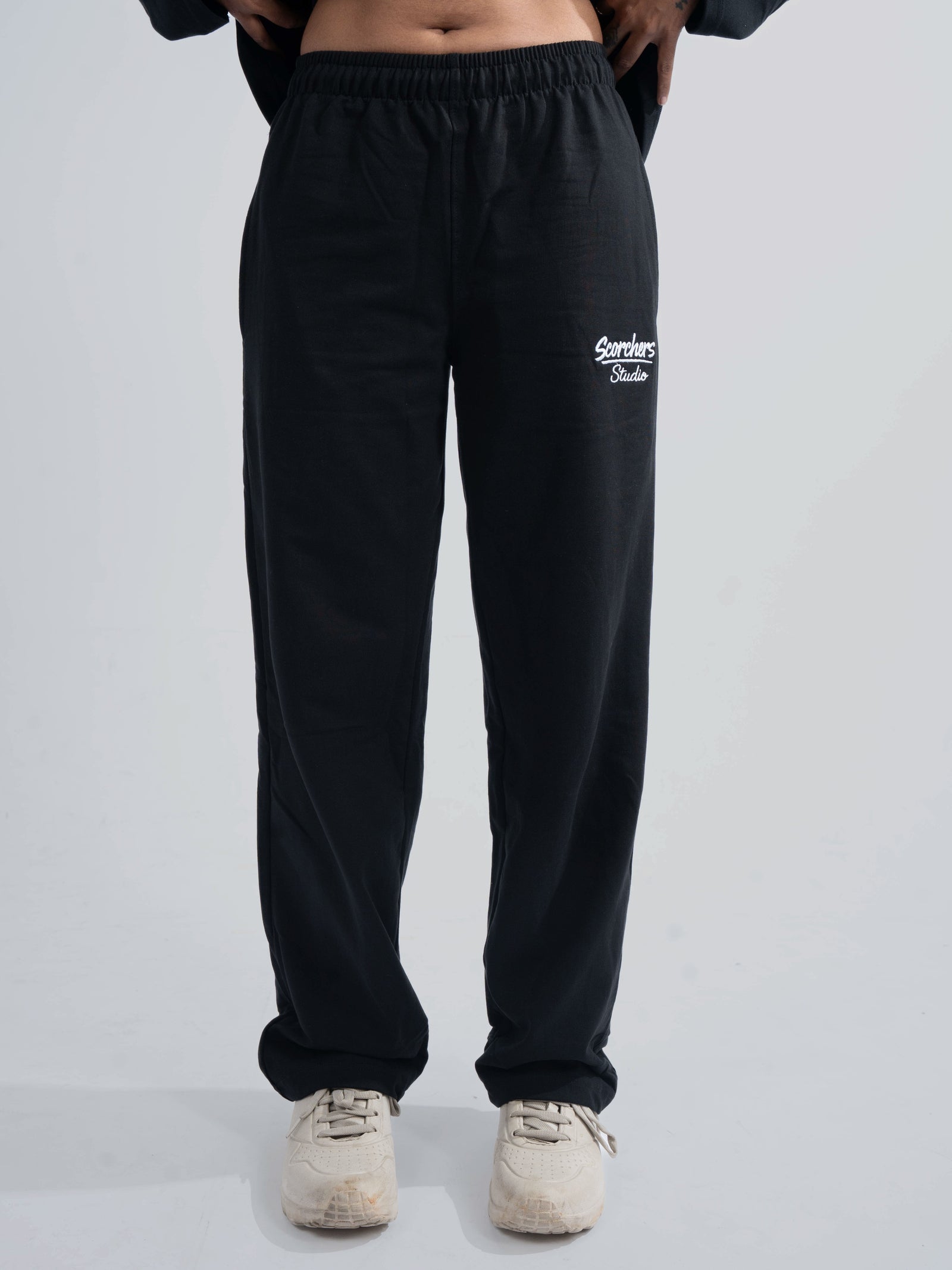 Black Straight Fit SweatPant
