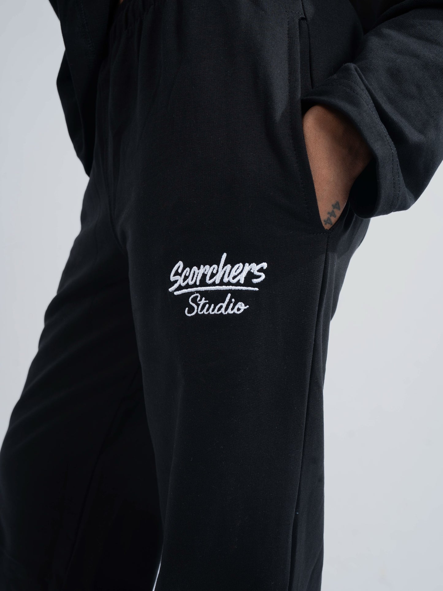 Black Straight Fit SweatPant