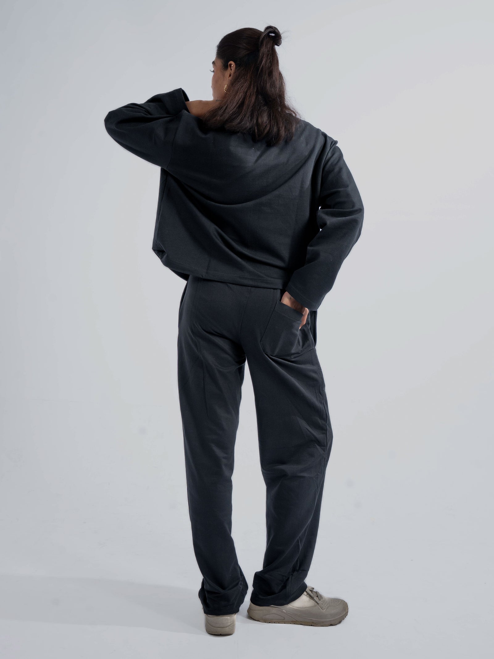 Black Straight Fit SweatPant