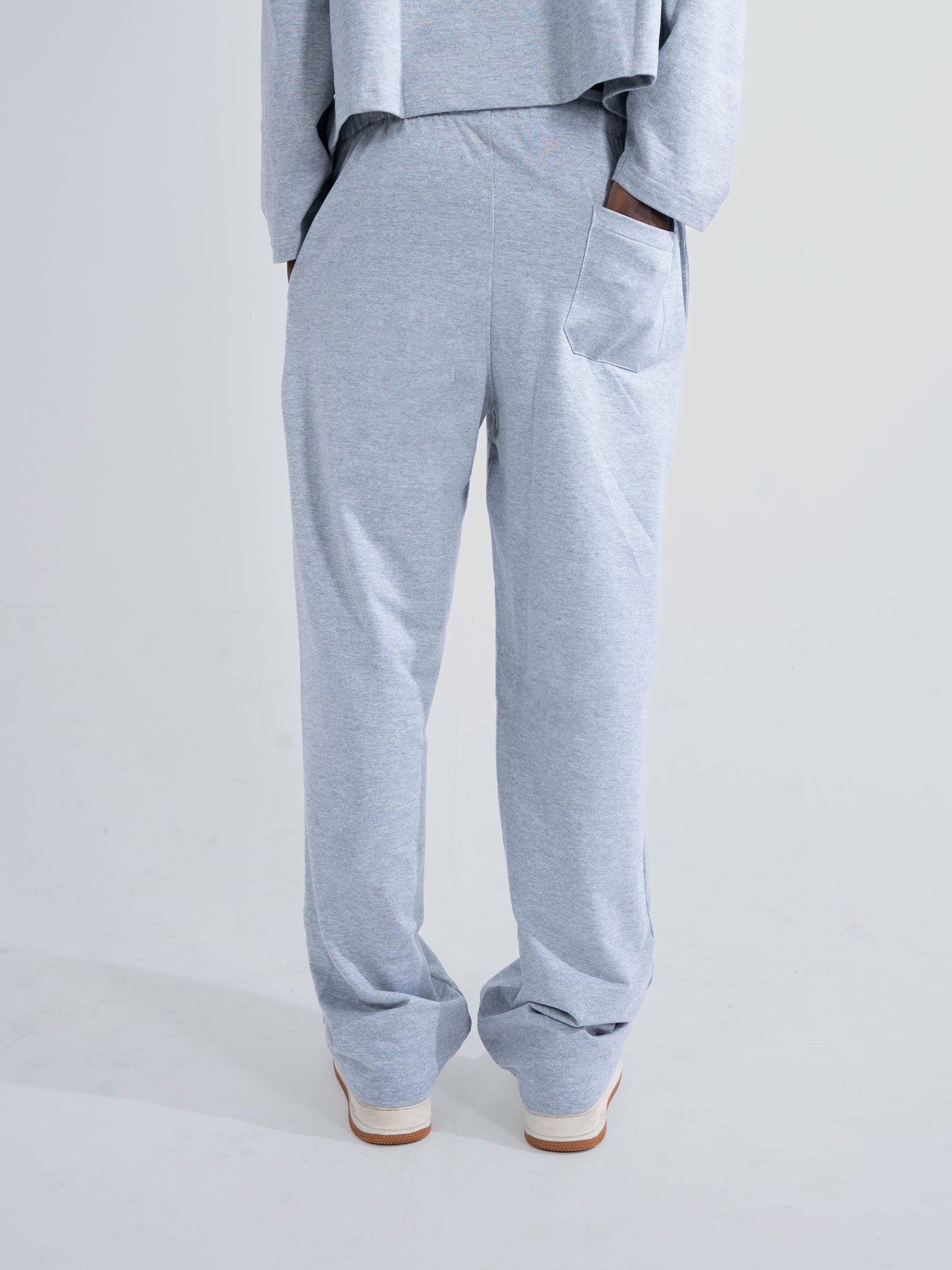 Grey Straight Fit SweatPant