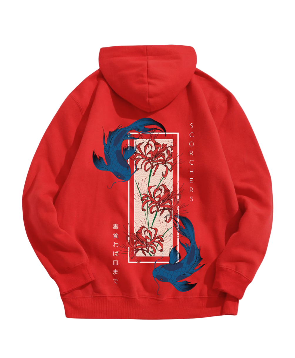 Red Higanbana Oversized Hoodie