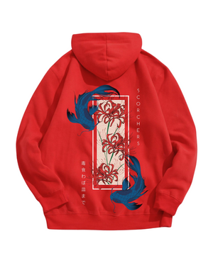 Red Higanbana Oversized Hoodie
