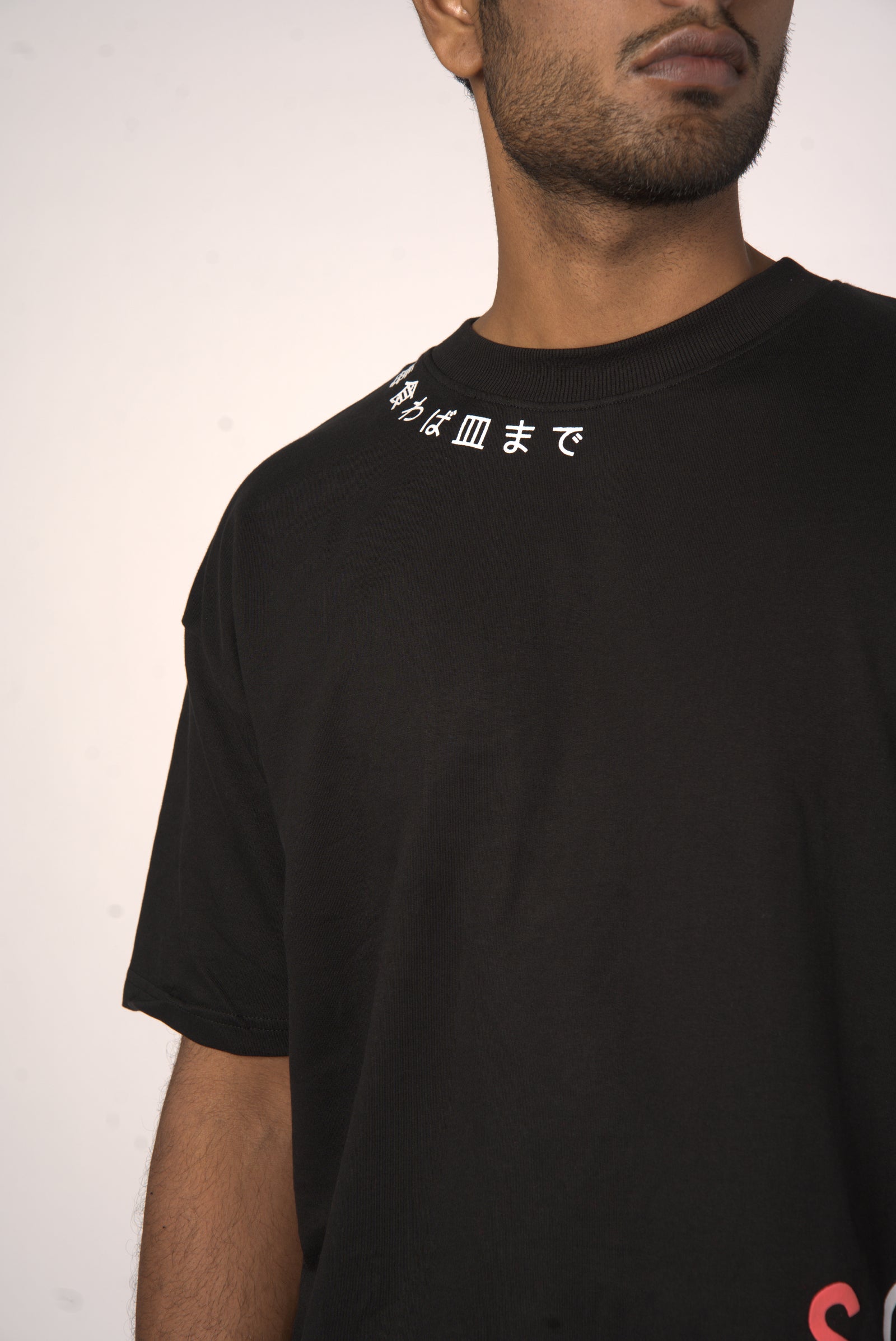 Black Oni Mask Oversized T-Shirt