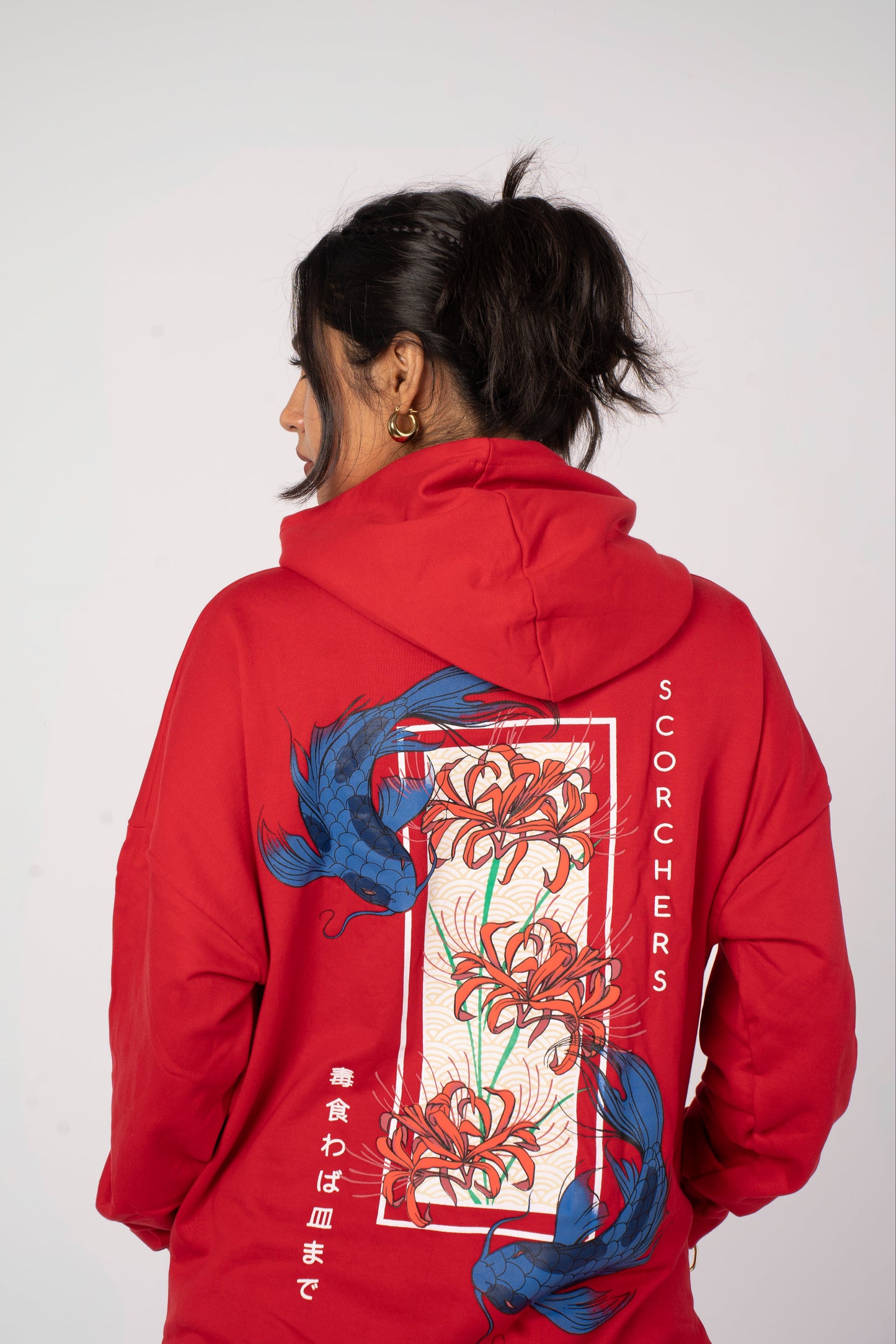 Red Higanbana Oversized Hoodie