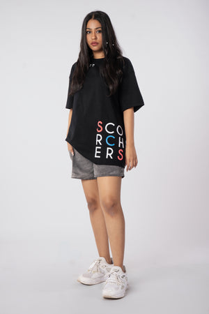 Black Oni Mask Oversized T-Shirt