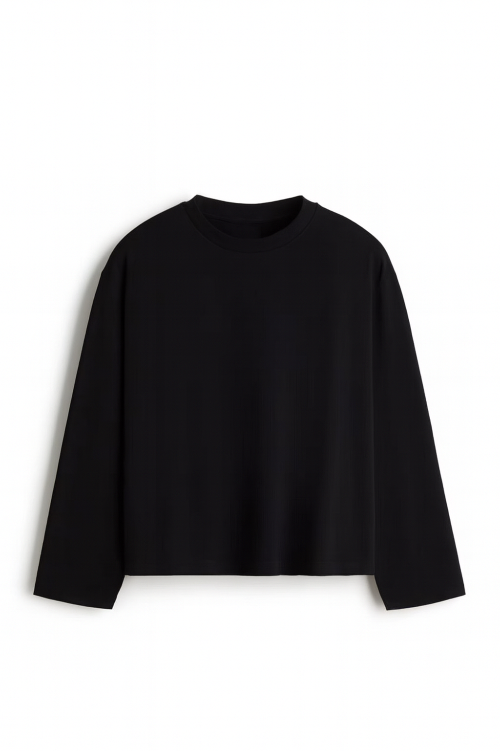 Black Cropped Sweatshirt